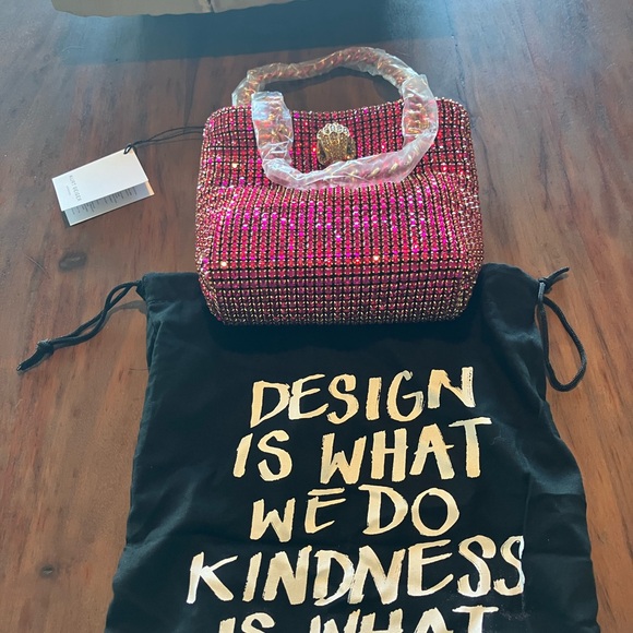 Kurt Geiger Fuchsia Beaded tote NWT - Picture 3 of 9